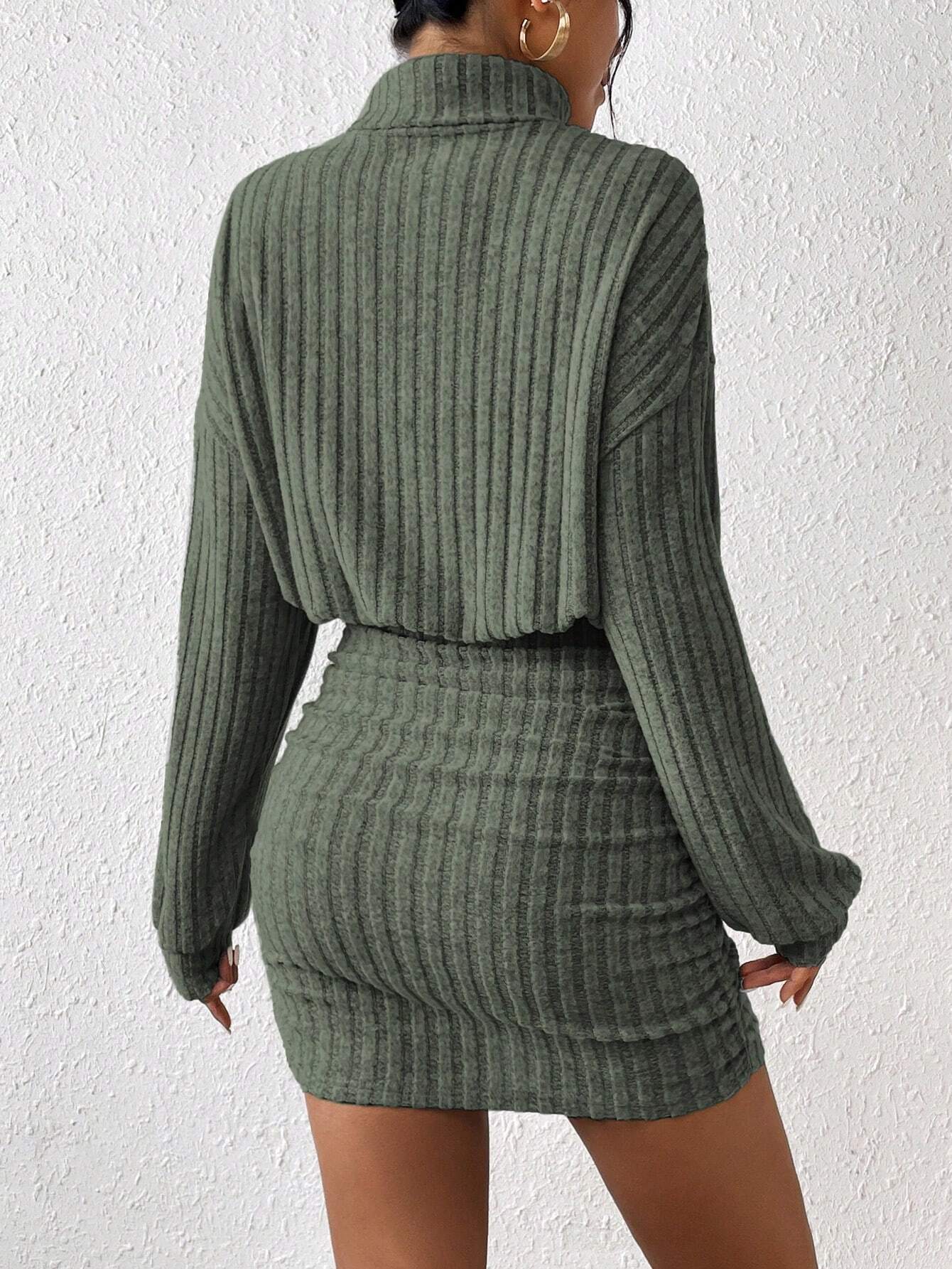 Ribbed Sweater Dress