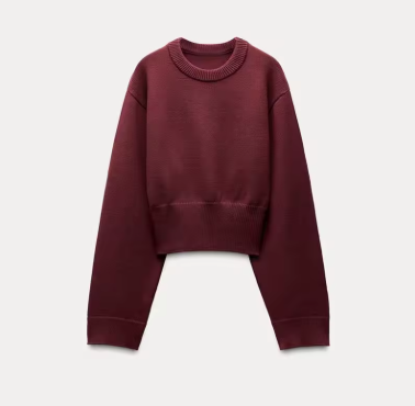 Spring Women's Burgundy Sweater