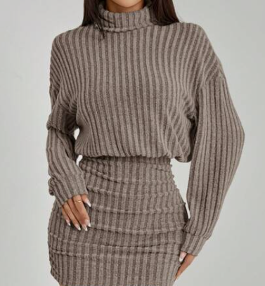 Ribbed Sweater Dress