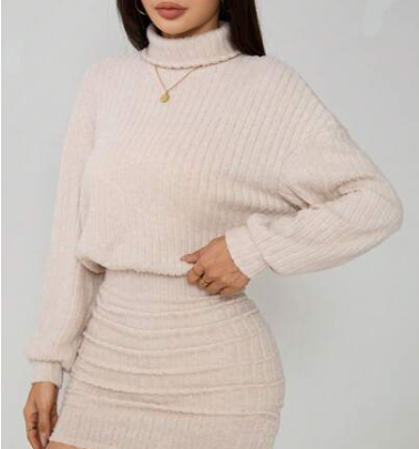 Ribbed Sweater Dress