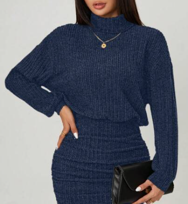 Ribbed Sweater Dress