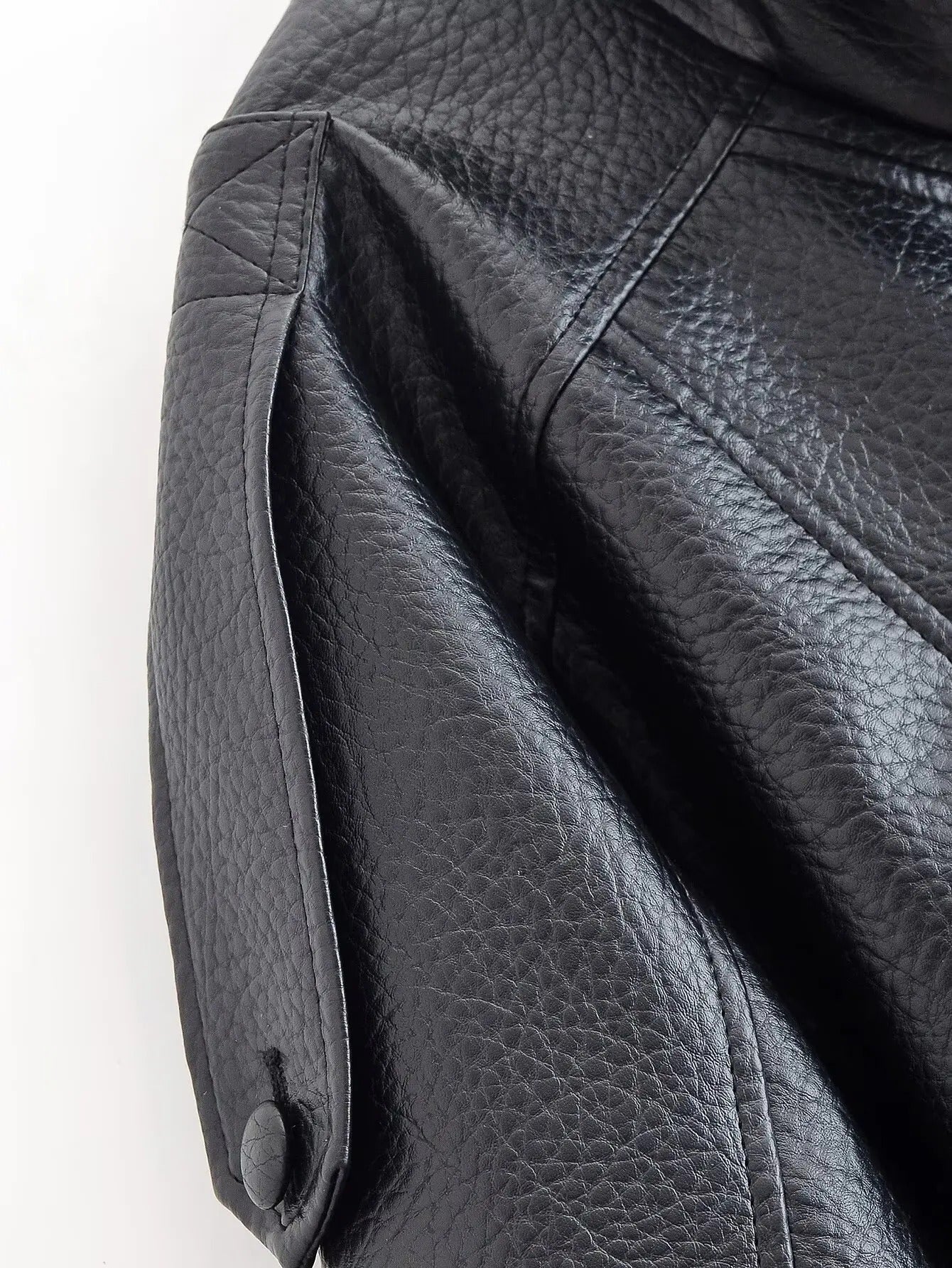 Asymmetrical Leather Jacket