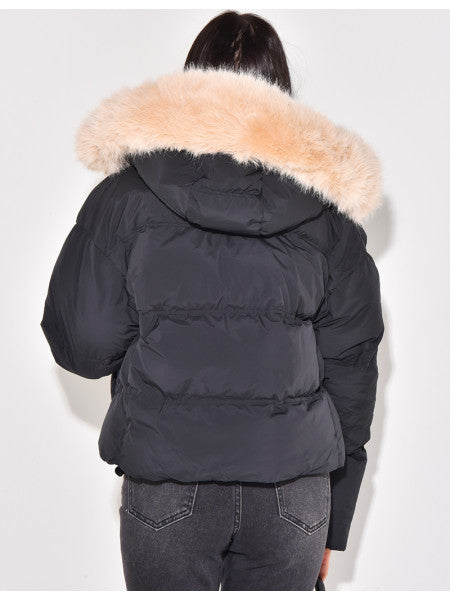 Jacket With Fur Hood