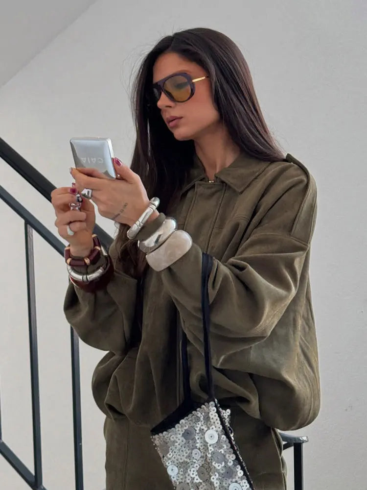 CARGOJACKET– WILDLEDERLOOK & VINTAGE-CHARME