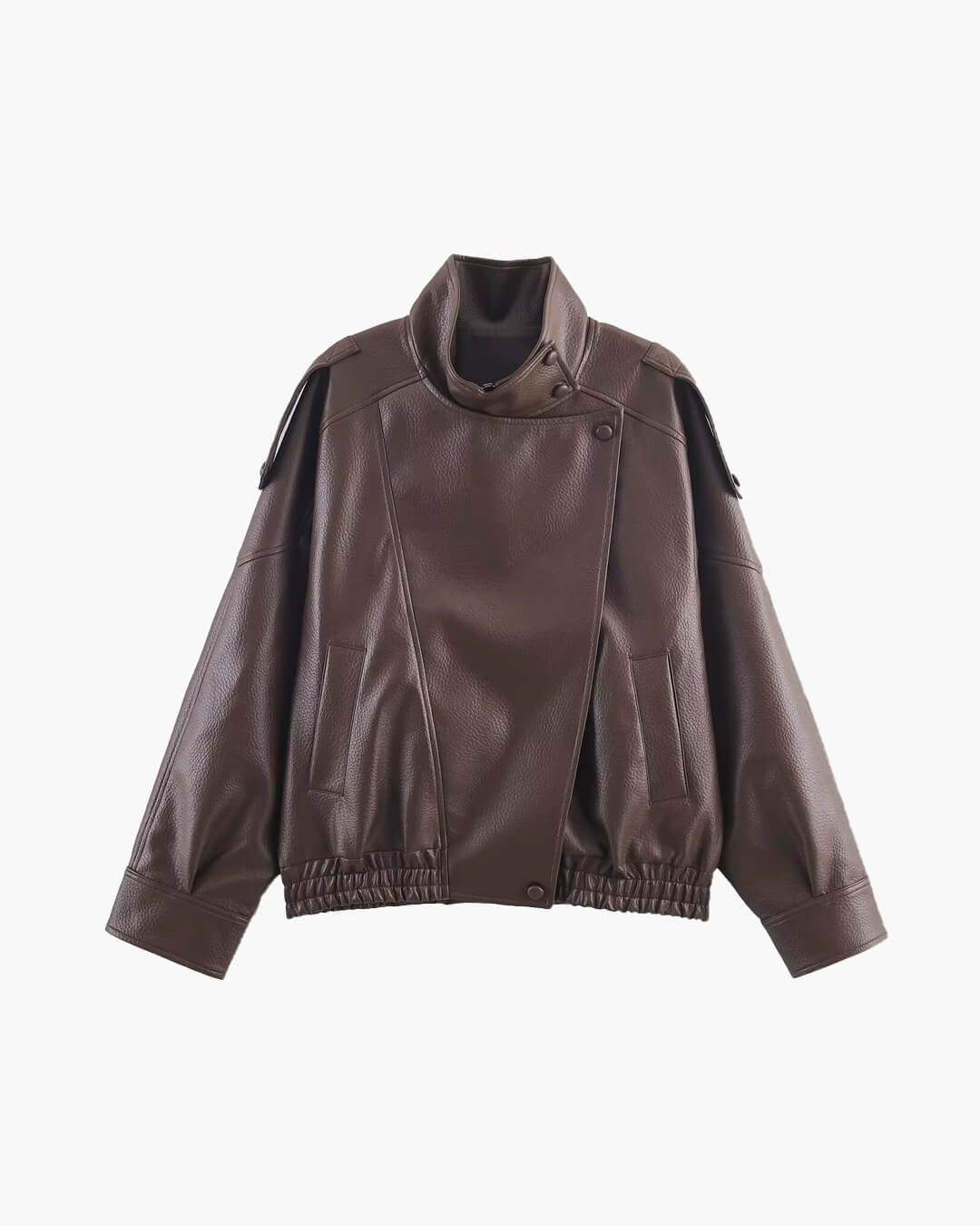Asymmetrical Leather Jacket
