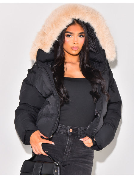 Jacket With Fur Hood