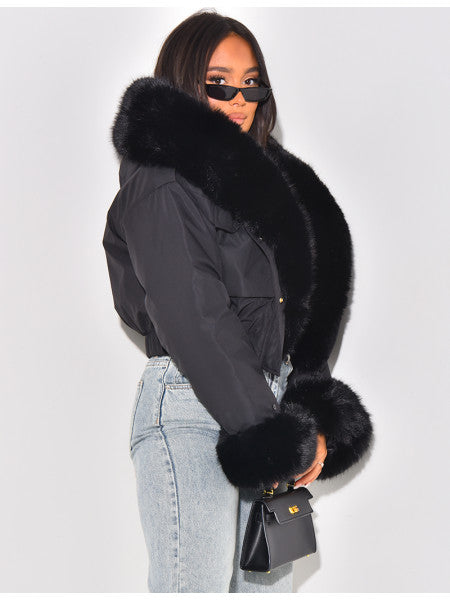 Jacket With Removable Fur