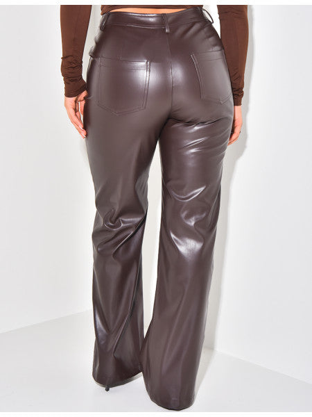 Faux Leather Pants