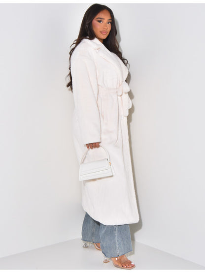 Faux fur Coat White