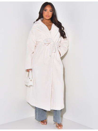 Faux fur Coat White